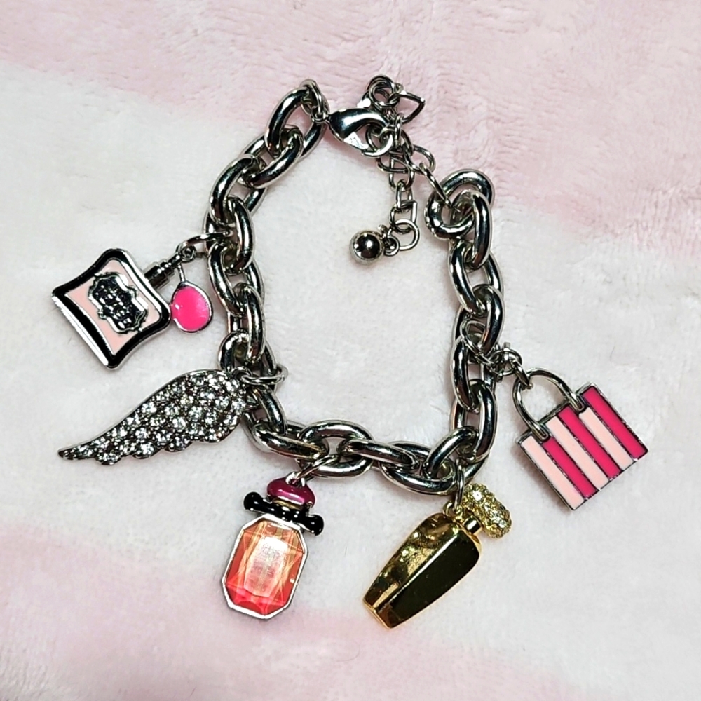 VTG Victoria's Secret Bombshell/Tease Charm Bracelet.